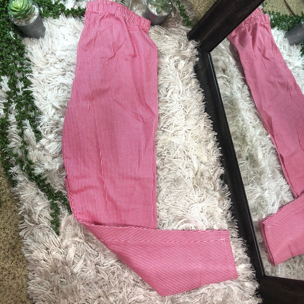 ‘🌸5/$25🌸NWT Blassport Vintage Plaid Red Stretch Leggings Size XL